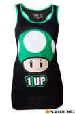NINTENDO - T-Shirt Super Mario : Women Black 1-UP Tanktop (XL)
