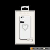 SWAROVSKI - Heart Back Cover White ( Iphone 4/4S )