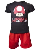NINTENDO - Pyjama I Need a Power Up Black / Red Men (S)