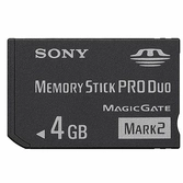 Carte Mémoire Memory Stick PRO Duo 4 Go - Sony