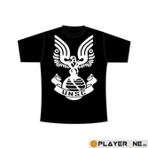 HALO - T-Shirt Black - UNSC Spartan Emblem (S)