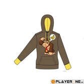 Nintendo - sweatshirt super mario : donkey kong brown (xs)
