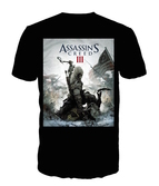Assassin's creed 3 - t-shirt black - game cover (xl)