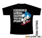 SONIC - T-Shirt Mega Drive to Go Fast Black ( 140/146 )
