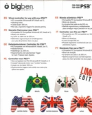 Manette PS3 édition limité Big Ben avec drapeau - Boite de 5