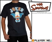 SIMPSONS - T-Shirt Homme Dark Grey Krusty Joker (S)