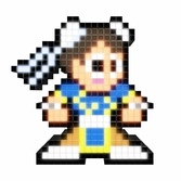 Pixel pals light up collectible figures - street fighter - chun li