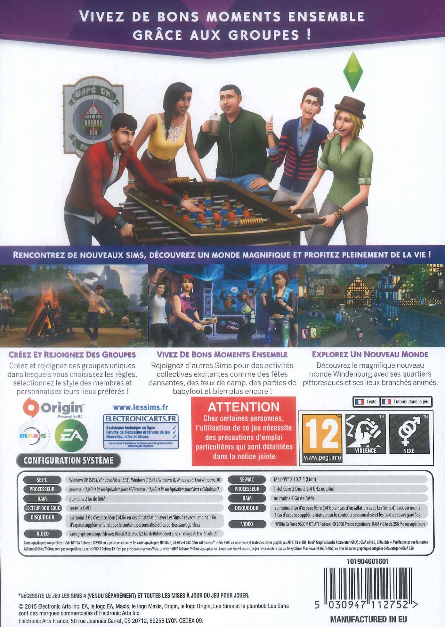 Les Sims 4 Vivre Ensemble (Extention Pack 02) PC MAC