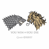 GAME OF THRONES - T-Shirt Lannister VS Stark Homme (L)