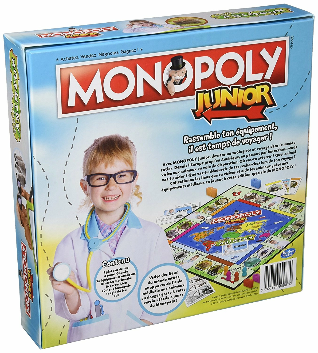 Monopoly junior bebe animaux Clearance