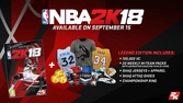 NBA 2K18 édition Legend  - PS4