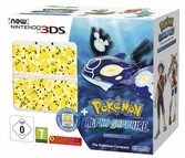 New 3DS + Jeu Pokémon Saphir Alpha et Coque Pikachu