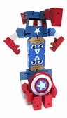 Marvel - wooden figure - captain america - 20cm