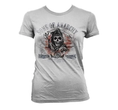 Sons of anarchy - t-shirt distressed flag - girl (xxl)