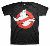 Ghostbusters - t-shirt distressed logo - black (s)