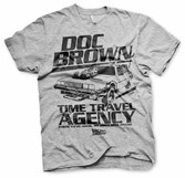 T-Shirt Retour Vers Le Futur : Doc Brown Time Travel Agency - M