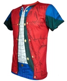T-Shirt Retour Vers Le Futur : Costume Marty McFly en boite VHS - XXL