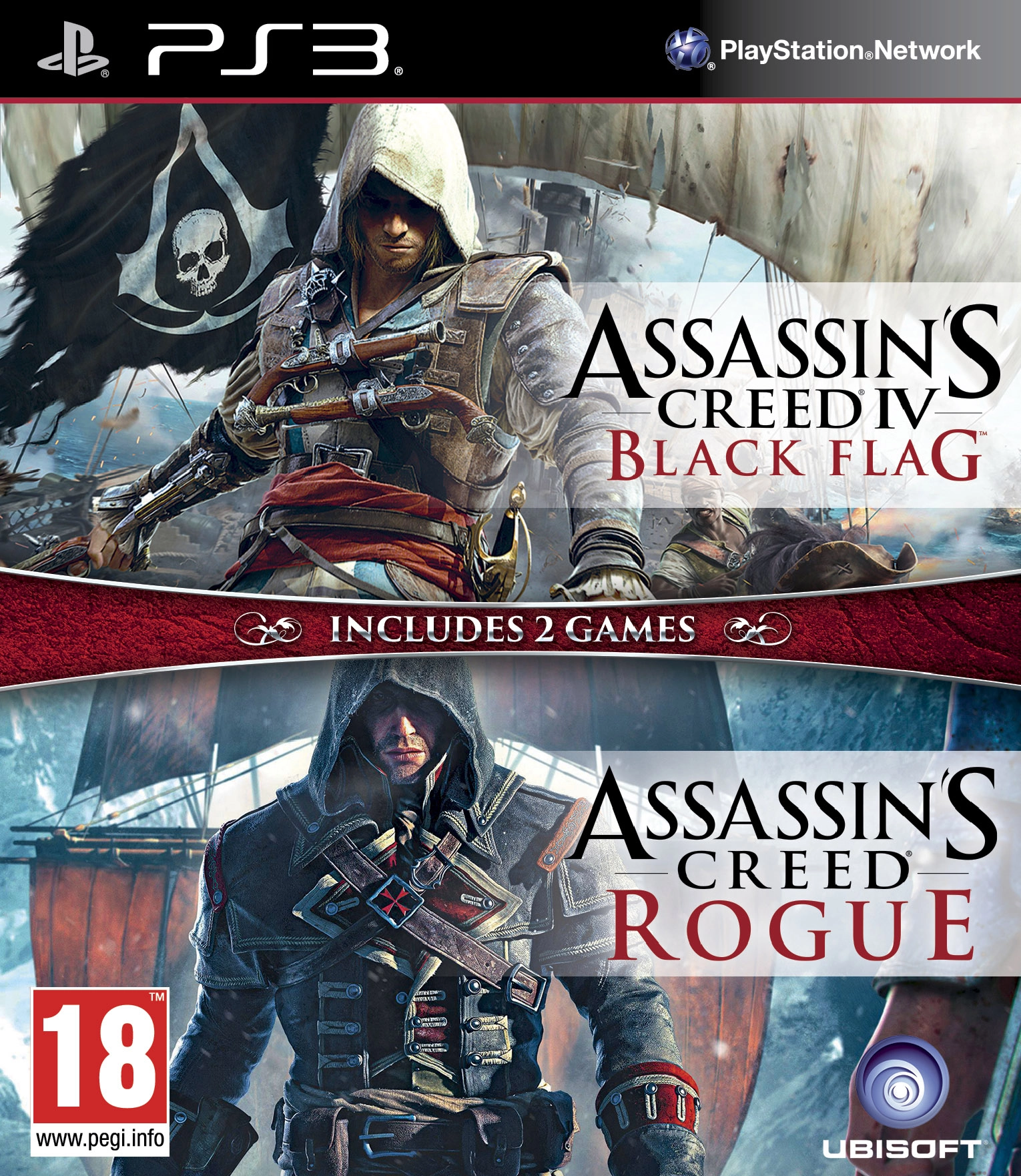 Assassin's Creed Black Flag + Assassin's Creed Rogue PS3