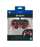 Manette Filaire NACON CLEAR RED - PS4