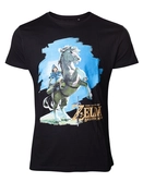 T-shirt zelda breath of the wild : Link sur son cheval - L