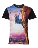 T-shirt Zelda Breath Of The Wild : Link escalade - M