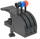 Bloc manette de gaz Saitek PZ45 (3 leviers d'axe) - PC