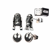 Boucles d'oreille STAR WARS R2D2/Alliance Rebelle