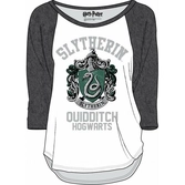 T-shirt Manche Longue Femme Harry Potter : Serpentard Quidditch - S