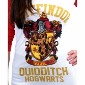T-shirt Manche Longue Femme Harry Potter : Griffondor Quidditch - XL