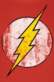 FLASH - T-Shirt IN A TUBE- Distressed Logo WOMAN (L)