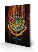 HARRY POTTER - Impression sur Bois 40X59 - Hogwarts Crest