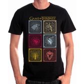 Game of thrones - t-shirt badges of the king (l)