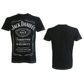 JACK DANIEL'S - T-Shirt - Black Classic Logo Men (XL)