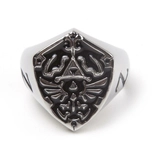 ZELDA - Bague en Métal avec Bouclier Hyrule (M)