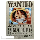 ONE PIECE - Plaque Metal 28 X 38 - Luffy Wanted