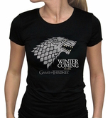 GAME OF THRONES - T-Shirt Winter Is Coming Femme (S)