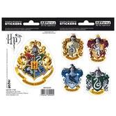 Harry potter - stickers - 16x11cm / 2 planches - poudlard maisons