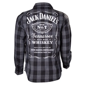 JACK DANIEL'S - Chemise - LONG Black/Grey Men (L)