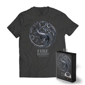 T-Shirt Game Of Thrones : Bouclier Métallique Maison Targaryen - S