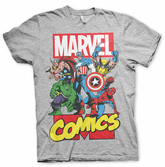 T-Shirt Marvel : Comics Heroe Gris - S