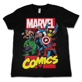 T-Shirt enfant Marvel : Comics Heroe Noir - 4 ans