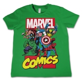 T-Shirt enfant Marvel : Comics Heroe Vert - 10 ans