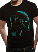 T-Shirt Black Panther Profile Néon Noir - L