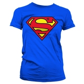 T-Shirt Femme Superman : Logo Bleu - S