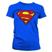 T-Shirt Femme Superman : Logo Bleu - M