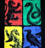 T-Shirt Harry Potter : Blason Quatre Maisons - L