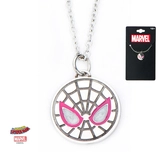MARVEL - Pendentif et chaîne en Acier Inoxydable Email Spider-Man