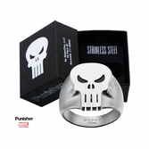 Bague Acier Inoxydable Marvel : The Pinisher - Taille 62