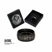 Bague Acier Inoxydable Sons of Anarchy : SAMCRO Noire - Taille 60