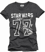 T-Shirt Star Wars 40 ans : 77 Gris - L